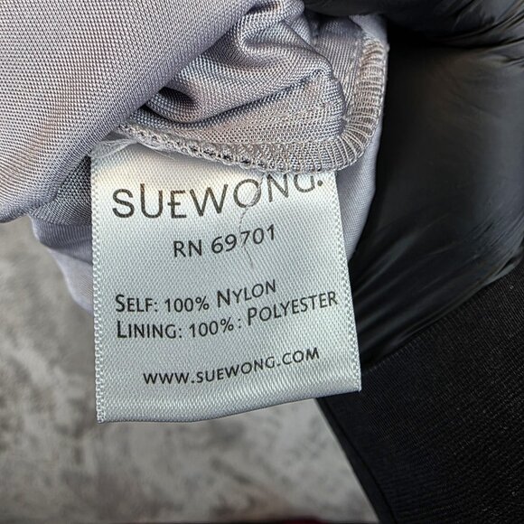 Sue Wong Nocturne Dress Womens 8 Gray Black Beaded Embroidered Floral Cocktail - Picture 4 of 9